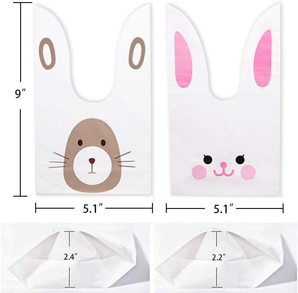 image:image100PCS Candy Gift Wrap Bags Party Favor Bags 2 Different Patterns Perfect for Birthdays Anniversaries Baby Showers and More
