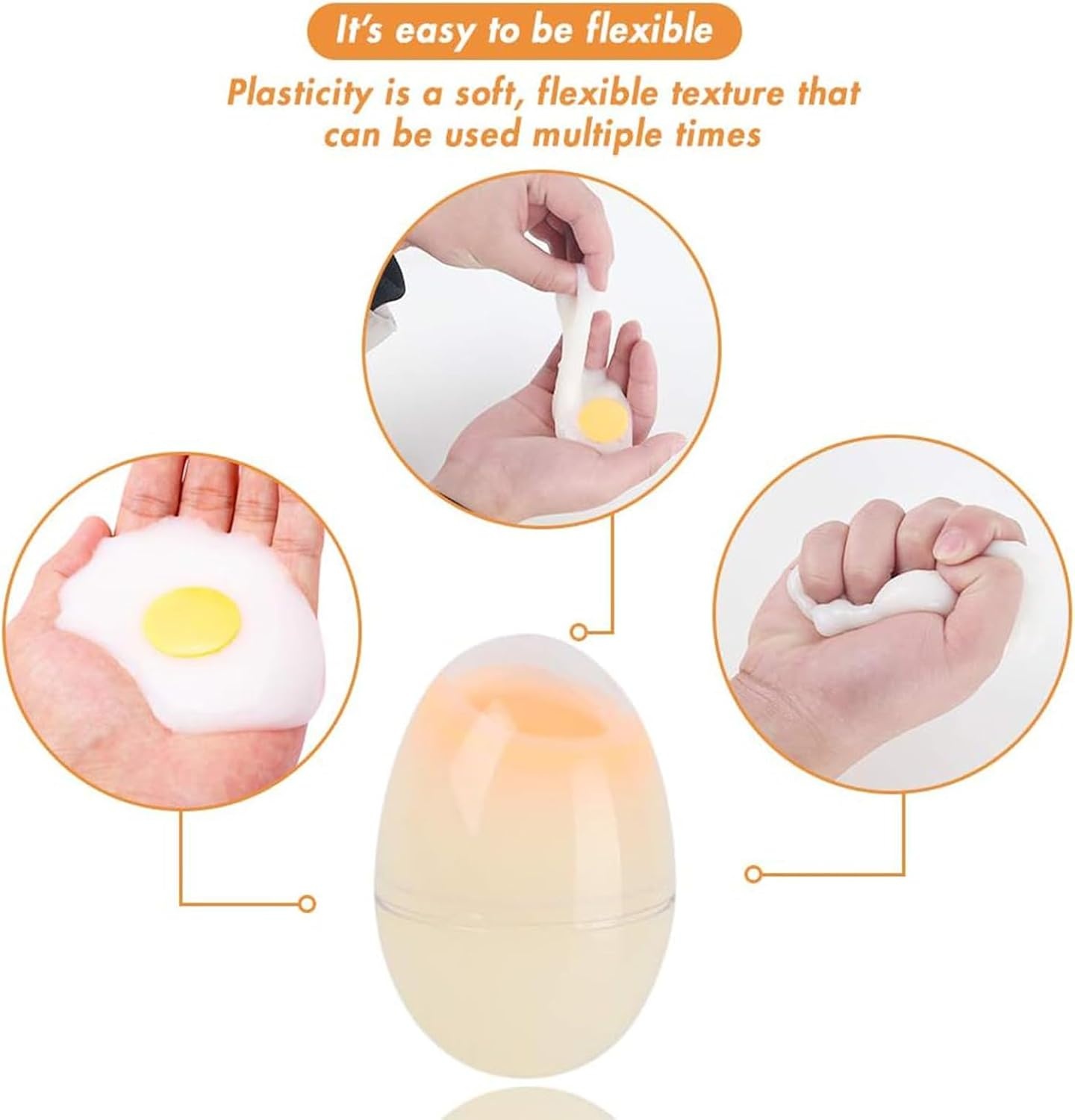 image:imageSHINDEL 12 PCS Slime Easter Eggs Filled for Kids Plastic Easter Basket