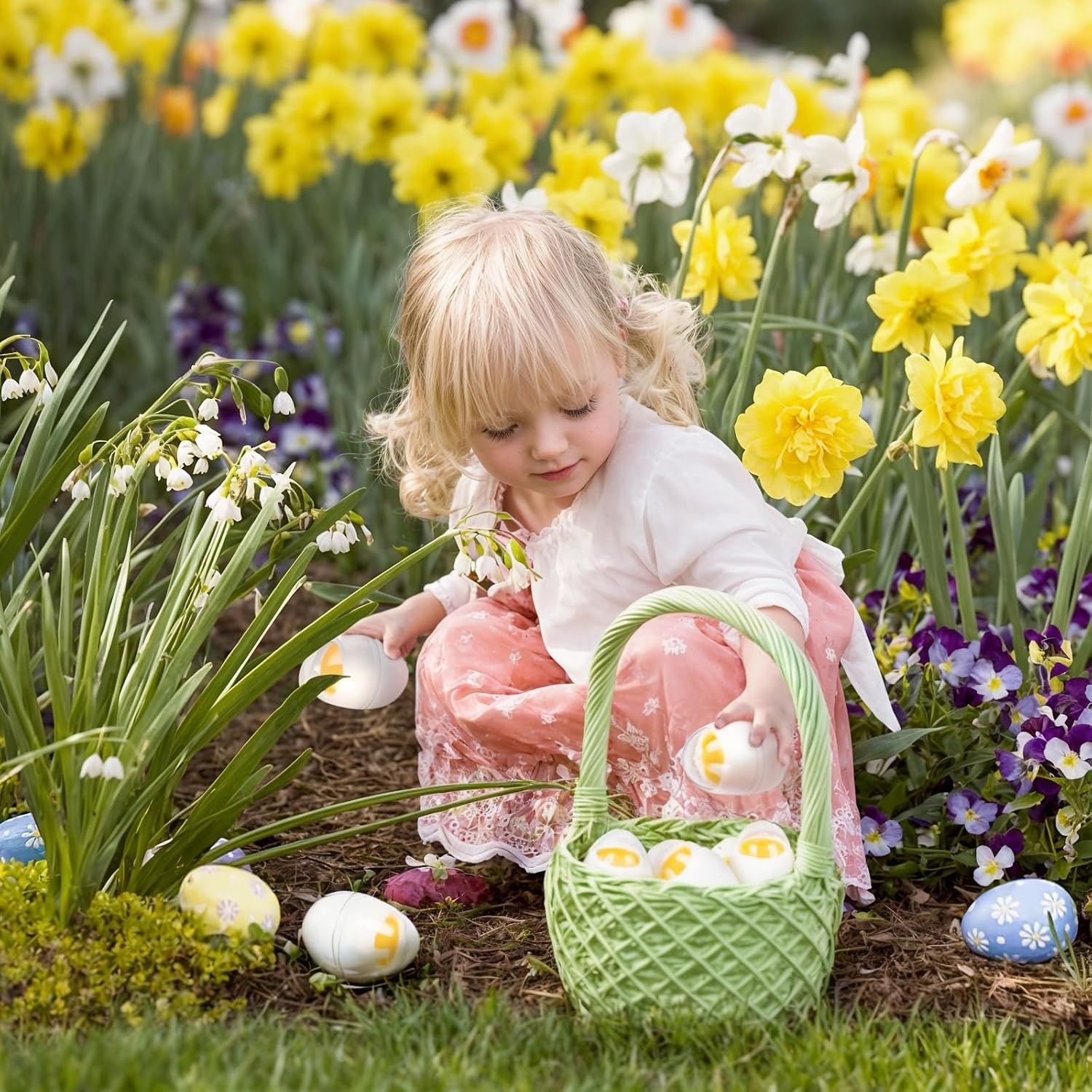 image:imageSHINDEL 12 PCS Slime Easter Eggs Filled for Kids Plastic Easter Basket