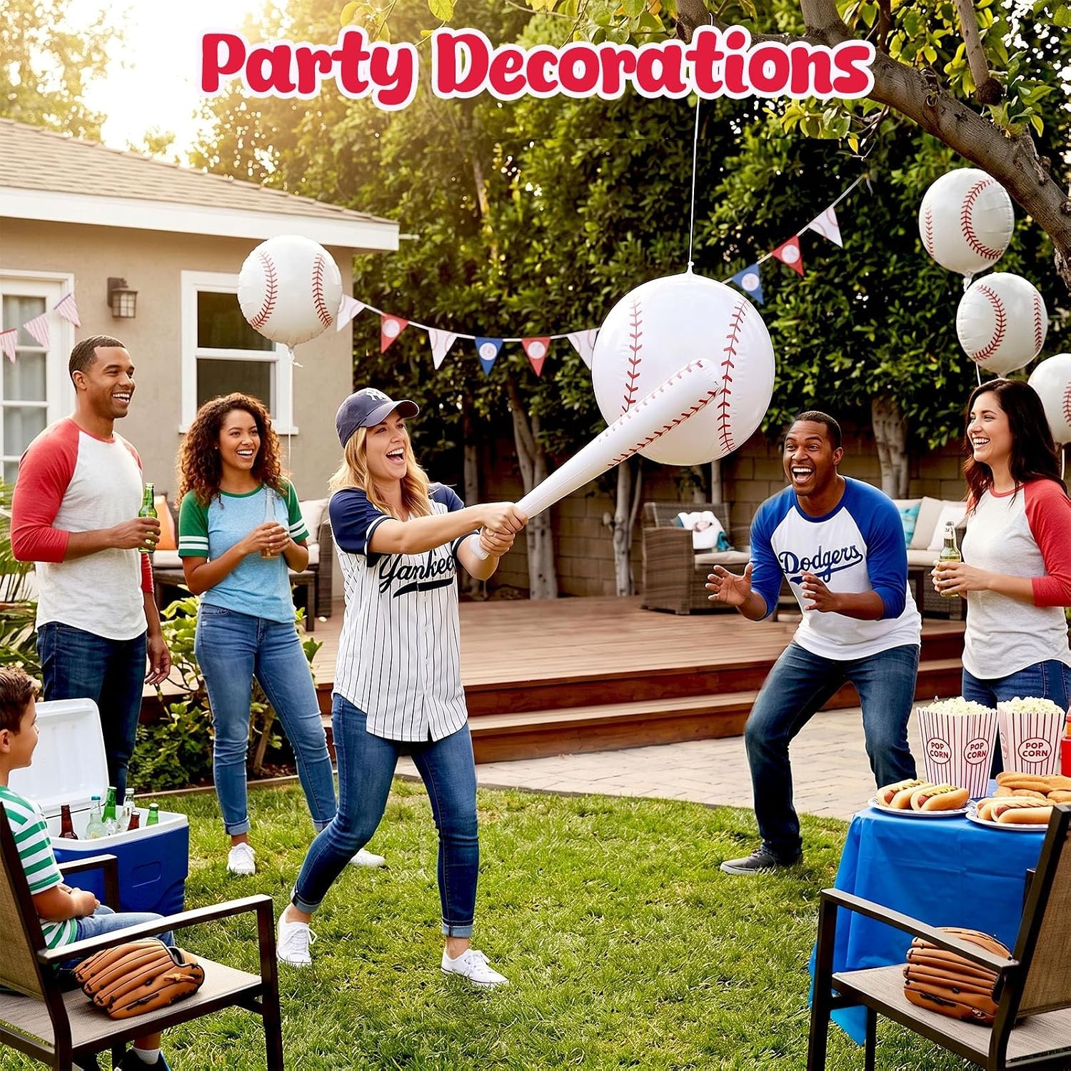 image:imageShindel 27Inch Giant Inflatable Soccer Ball Soccer Themed Party Decor amp Beach Pool Games HeavyDuty Without BPA Vinyl Ball for Outdoor Sports Backyard Lake amp Birthday ActivitiesPool Baseball Toy
