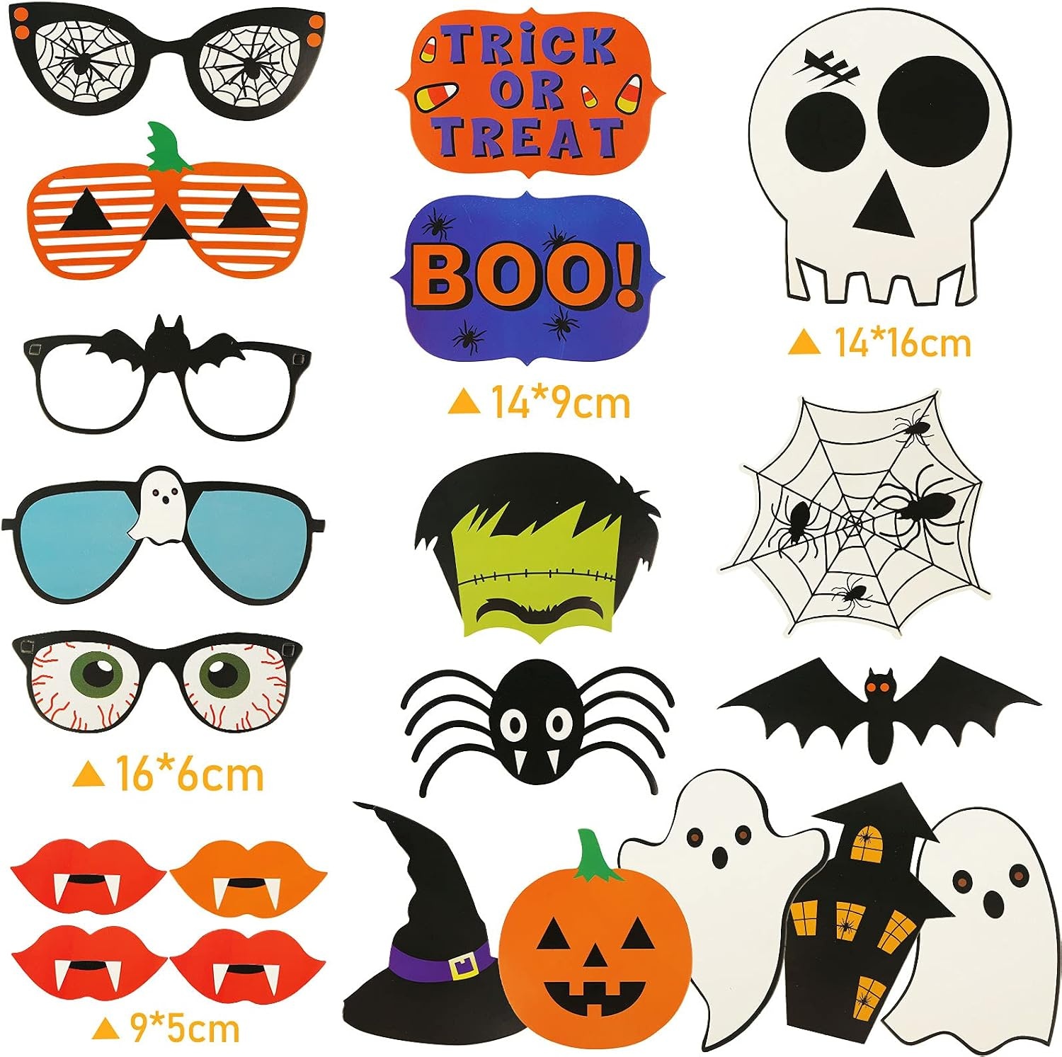 image:imageShindel 40PCS Halloween Party Decorations Halloween Party Supplies Including Halloween Banner Balloons Paper Pom Poms Halloween PhotoProps Home Garden Bar Decor