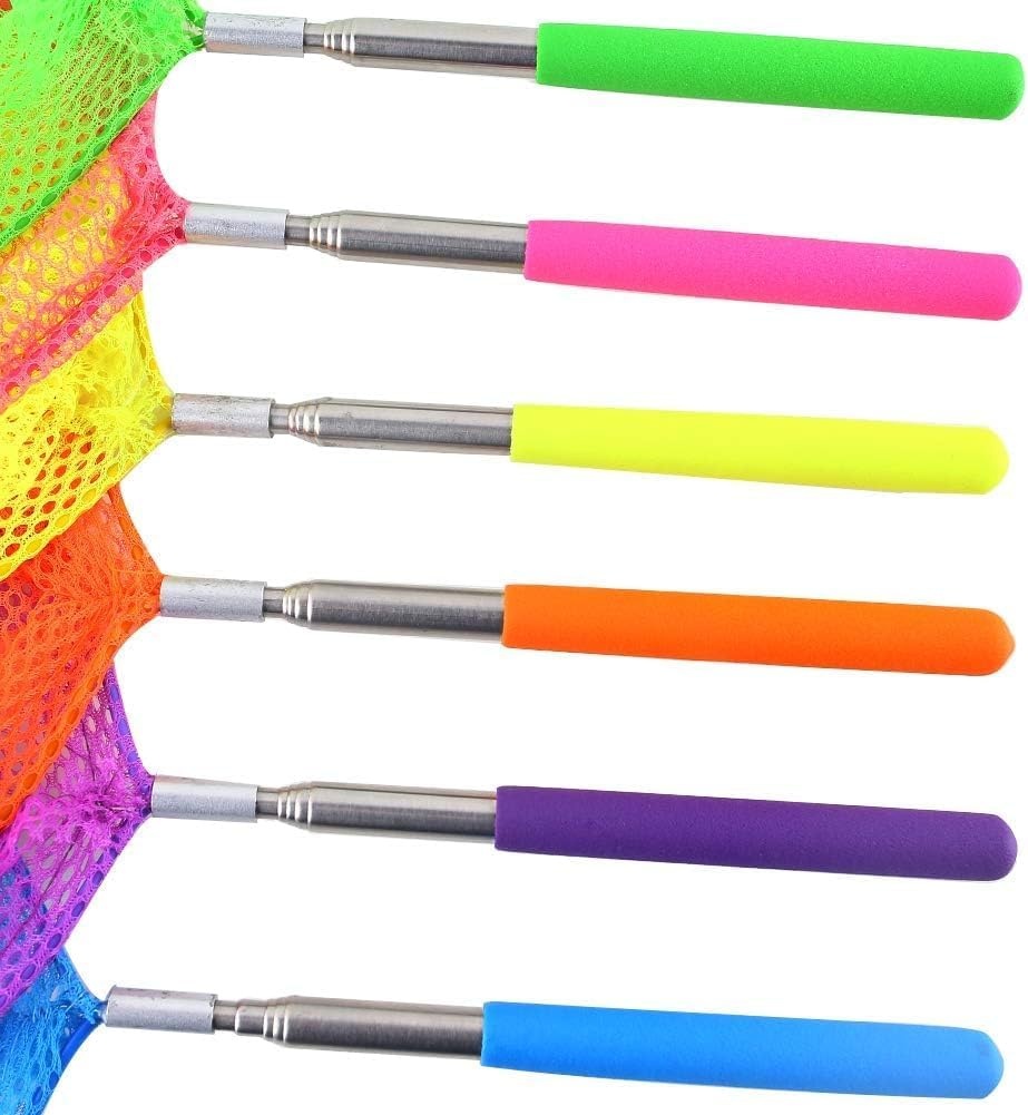 image:imageShindel 6 PCS Bug Catcher for Kids Extendable 32 InchColorful