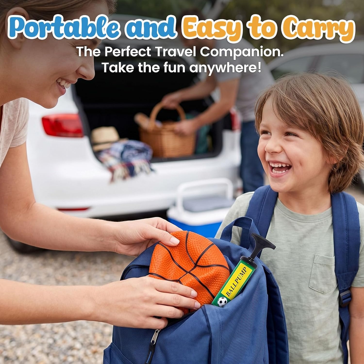 image:imageShindel 6 PCS Mini Basketballs with Pump 5 Inch OrangeOrange