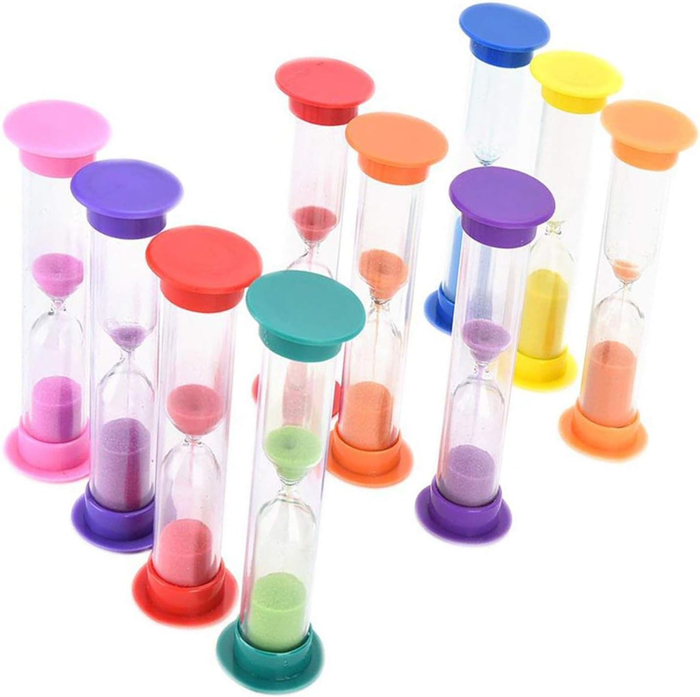 image:imageShindel 72PCS Halloween Wood Ornaments and 12PCS Plastic Hourglass Timer