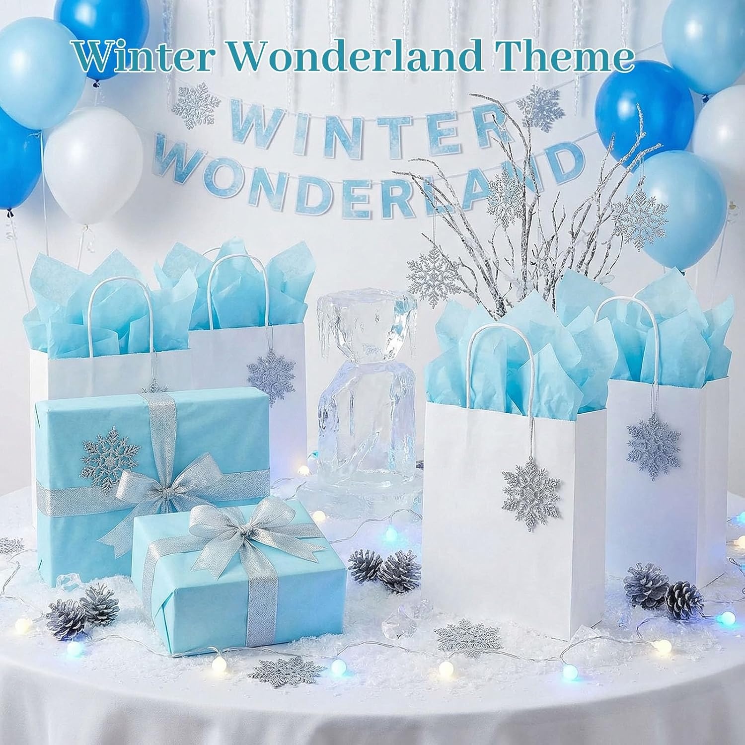 image:imageShindel Light Blue Tissue Paper 120 Sheets 20 X 14 inch for Gift BagsBlue