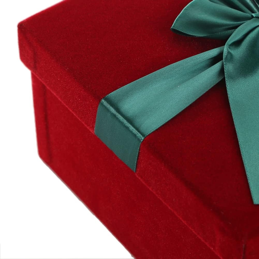 image:imageShindel Luxurious Gift Box Velvet Square Gift Box Red 85x85x45in for Christmas amp Birthday