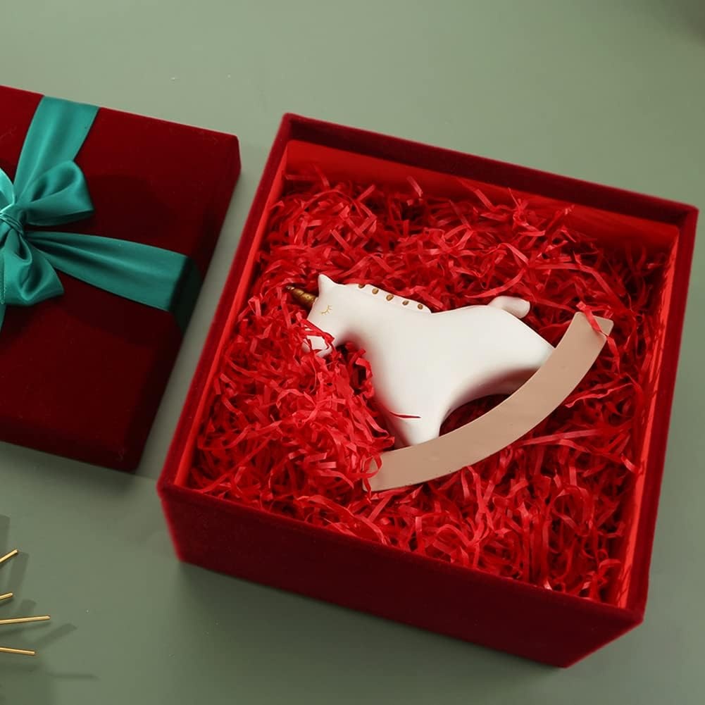 image:imageShindel Luxurious Gift Box Velvet Square Gift Box Red 85x85x45in for Christmas amp Birthday