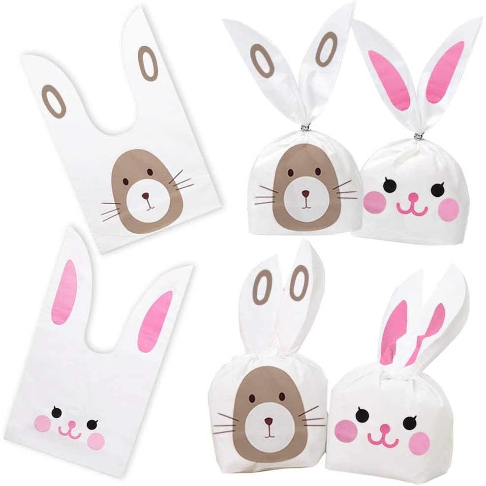 image:image100PCS Candy Gift Wrap Bags Party Favor Bags 2 Different Patterns Perfect for Birthdays Anniversaries Baby Showers and More