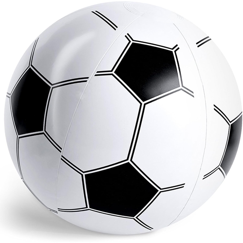 image:imageShindel 27Inch Giant Inflatable Soccer Ball Soccer Themed Party Decor amp Beach Pool Games HeavyDuty Without BPA Vinyl Ball for Outdoor Sports Backyard Lake amp Birthday ActivitiesPool Soccer Toy