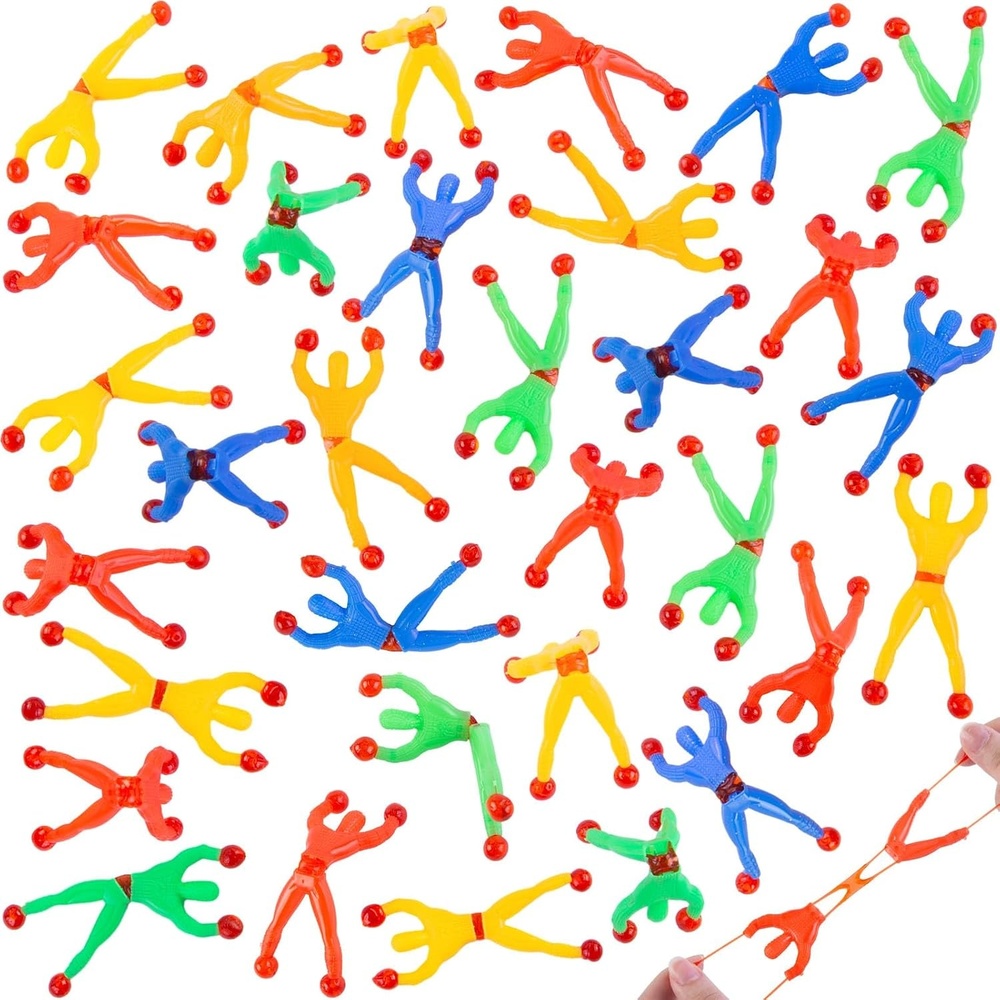 image:imageShindel 50 PCS Stretchy Wall Climbers Sticky Toys for Kids Party Favors