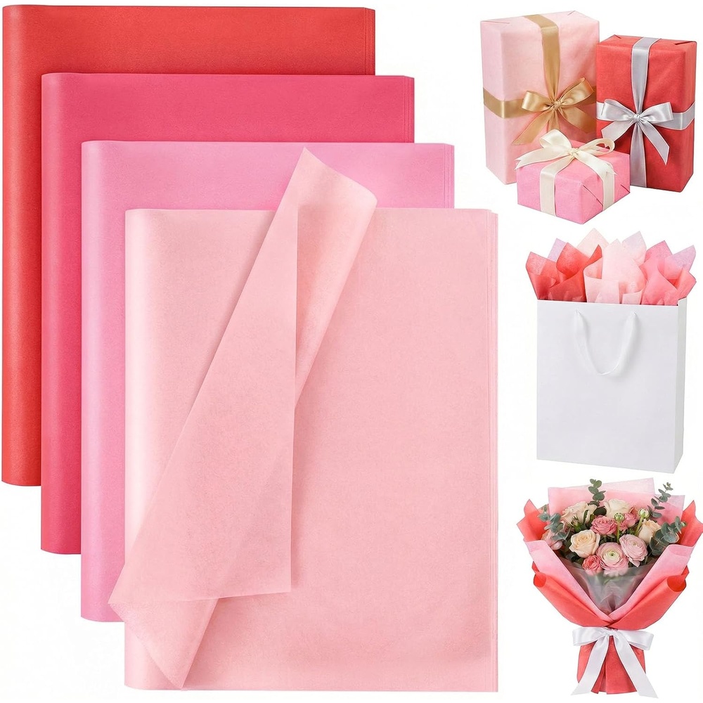 image:imageShindel Light Blue Tissue Paper 120 Sheets 20 X 14 inch for Gift BagsMulticolorPink