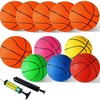 image:imageShindel Mini Basketball Set 12PCS 63 Inches Basketballs with Pump  Perfect for Birthday Gifts Pool Indoor amp Outdoor Play