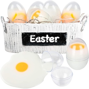 SHINDEL 12 PCS Slime Easter Eggs Filled for Kids, Plastic Easter Basket