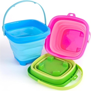 SHINDEL Collapsible Bucket for Kids,3 Pcs, Multicolor(Mix 1)
