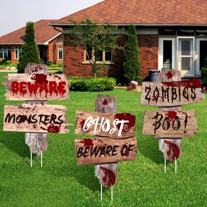 Shindel 3PCS Halloween Yard Signs, Halloween Decorations Outdoor Lawn Signs Halloween Yard Stakes Decor, Scary Zombie Vampire Graves Holiday Party Supplies