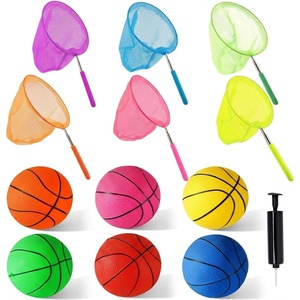 Shindel Mini Basketball & Bug Catcher Set – 6PCS Mini Basketballs with Pump + 6PCS Telescopic Butterfly Nets – Perfect for Outdoor Fun, Science Projects & Active Play